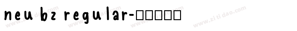 neu bz regular字体转换